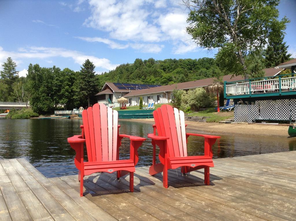 Algonquin Lakeside Inn Dwight Bagian luar foto